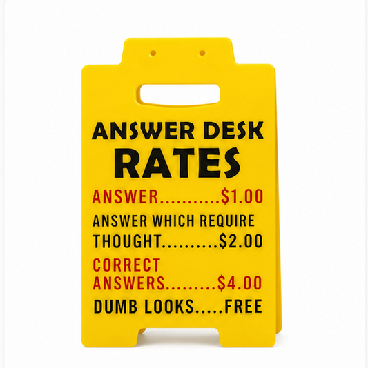 Funny Desk Sign